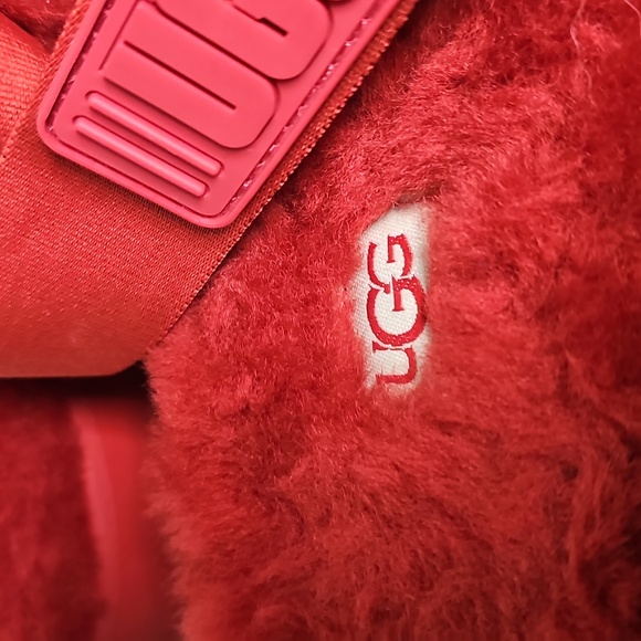 UGG Super Fluff Genuine Shearling Slingback Slipper Size 12 - Picture 5 of 11